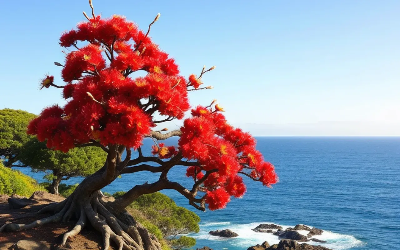 Pohutukawa: New Zealand’s Fiery Christmas Miracle of This Stunning Flower