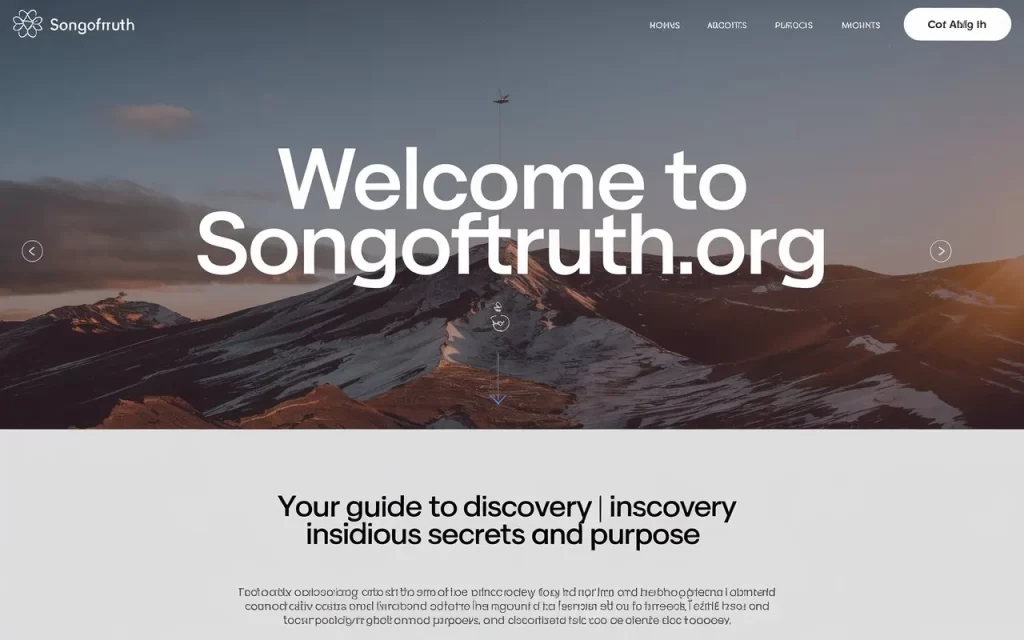 SongofTruth.org: Your Guide to Discovery Insidious Secrets and Purpose